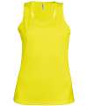 PA442 Women's Sports Vest Fluorescent Yellow colour image